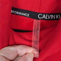 Calvin Klein Performance Women’s Red Cowl Neck Pullover Sweatshirt Size Large