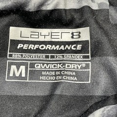 Layer 8 Performance Qwick Dri Athletic Pant Womens Sz Med Black/gray
