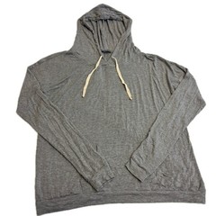 Brandy Melville Hoodie Womens OS Gray Crystal Soft Lightweight Casual