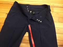 4 All By Jofit Women’s Navy Blue Capri Pants All Sport Activewear Snap Zip EUC 6