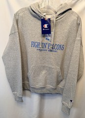 NWT Women’s Size Small Champion Gray Air Force Falcons Fleece Hoodie Relaxed Fit