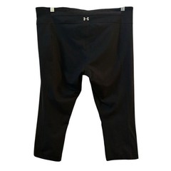 Under Armour Women’s Black Capri Leggings XL Mid-Rise Gym Yoga Running