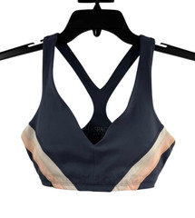 L*Space Activewear Women’s Small Navy Slate Wyatt Tank Sports Bra NWT Comfy Chic