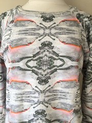 LOT 78 Size Small Grey Multicoloured Kaleidescope Print Sweatshirt