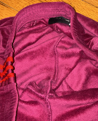 Adidas Ivy Park velour track pants size M Beyoncé Line maroon red