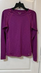 Champion Elite Activewear Crewneck Long Sleeve Fuchsia Medium For Women