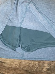 Kuhl Women’s Harmony Knit Skort Zipper Pockets Drawstring Blue Heather Size XL