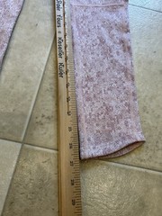 NWT Gymshark Fleur Texture Mid Rise Workout Leggings Dusky Pink Marl Small