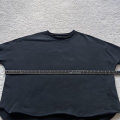 Frank & Eileen Tee Lab Anna Sweatshirt Womens Large Black Oversized USA LAB516TF