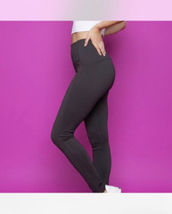 Reebok Women’s Black Pull-On Yoga Leggings XS Pockets Athleisure