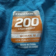 Icebreaker GT 1/4 Zip Womens Medium Blue 200 Lightweight Merino Wool Moosejaw