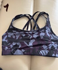 9-Women’s Sports Bras Mixed Brands Camo TieDye Velvet Size S