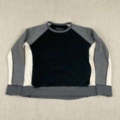 Rag & Bone Colorblock Raglan Crew Neck Sweatshirt Women Large (READ) Made In USA