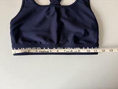Under Armour Sports Bra Medium Teal Crossback Compression Athletic