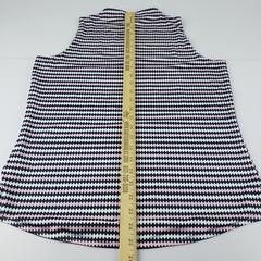 Belyn Key Top Women’s Small Pink Blue White Striped 1/4 Zip Reversible Golf Top