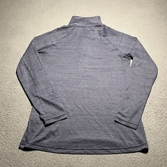 Under Armour 1/2 Zip Pullover Womens Medium Blue Heatgear Stretch Long Sleeve