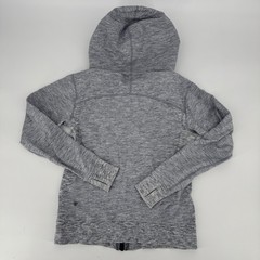 Lululemon Scuba Hoodie II Heathered Gray Full Zip Thumbholes Women’s 6
