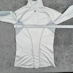 Marmot Womens C55780 1/4 Zip Pullover White Gray Activewear XS Hike Camp Run