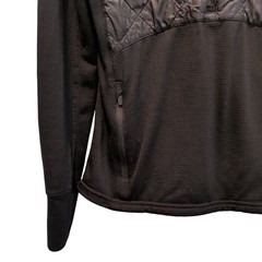 Icebreaker Womens Sz XS Black Merino GT Quarter Zip Hoodie Insulated Quilted