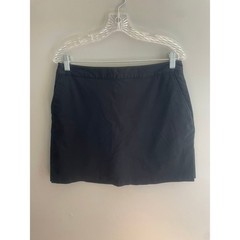 Adidas Golf Skort Womens 10 Black Stretch Cotton Blend Athletic Mini Skirt Skort