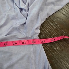 Lululemon Up for Down Time V-Neck Long Sleeve Shirt Lavender XL Rare Size Modal