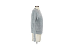 Beyoncé Ivy Park Stitched Quilted Logo Sweatshirt 2XS Gray Crewneck Pullover