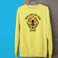 World Bee Day 2026 Sweatshirt Cute Cartoon Bumble Bee Honey Novelty Gift