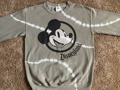 Disney Mickey Mouse Olive Green Long Sleeve Crew Neck Sweatshirt Size Small