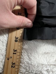 NIKE Windbreaker Track Pants Cotton Jersey Lined Black Ankle Zip Womens XS (0-2)