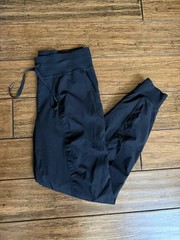 Lululemon Dance Studio Mid Rise Jogger Pants Black Size 6 Full Length Athleisure