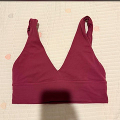 lululemon athletica Burgundy Solid Wireless Pullover Sports Bra Size 8