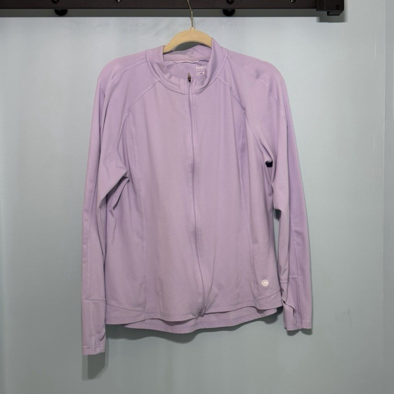 Avalanche Women’s 1/4 Zip Mock Neck Pullover Jacket Purple Regular Fit XL