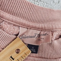 Universal Thread Sweatshirt Womens S Pink Tunic Pullover Lined Pockets Fleece