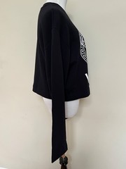 NWT Versace Medusa Tribute Black Logo Graphic Crewneck Sweatshirt 42 US 6 $1150