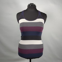 Lululemon Run Multicolored Striped Tank Size 6 EUC