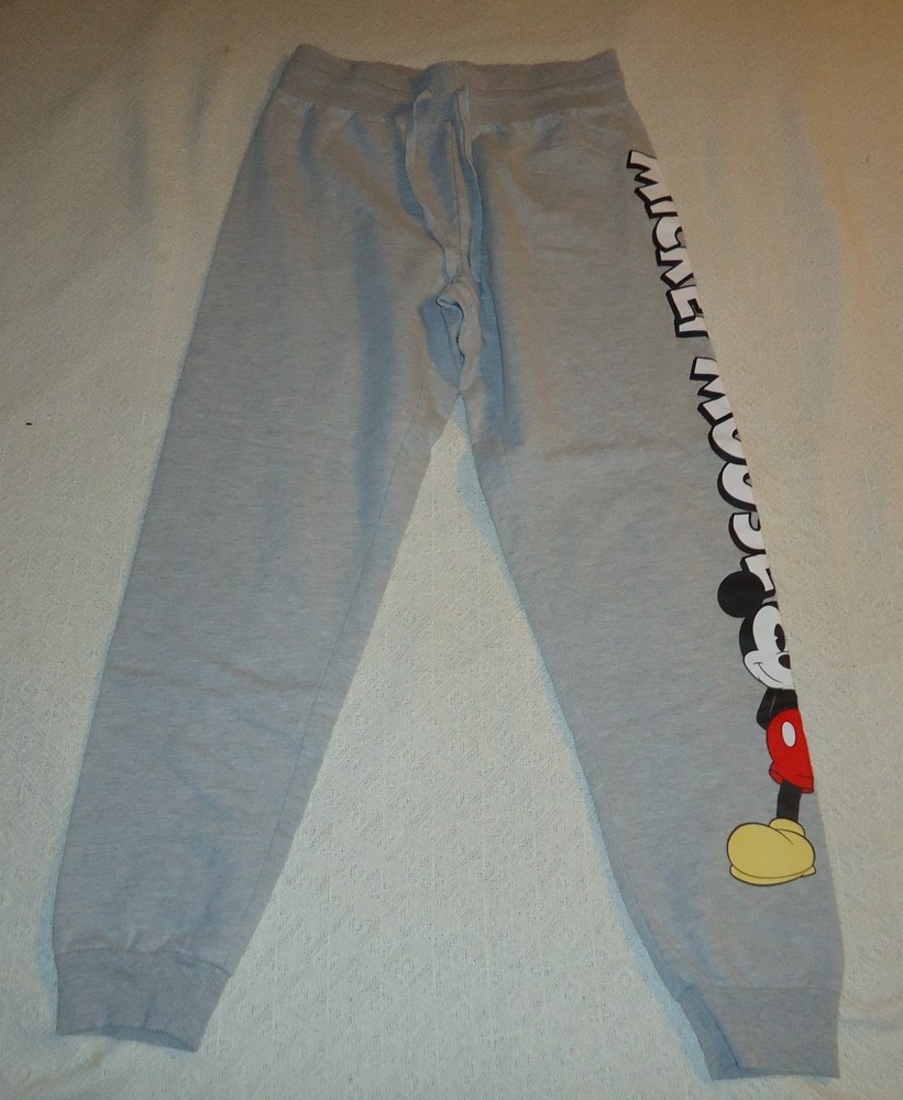 Disney Mickey Mouse Gray Jogger Sweatpants – Size Small (S)