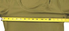 Athleta Transcend Scoop Neck Tee Olive Green Size M Lycra Stretch Activewear