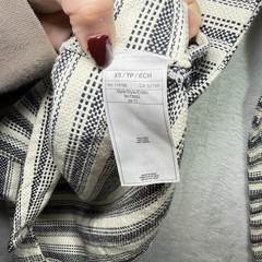 Roxy Baja Beach Canvas Poncho Striped Tequila Hoodie Women’s Size XS