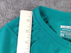 Layer8 Top Women Extra Small Teal Performance Long Sleeve Qwick Dry Athletic