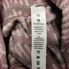 Lululemon Top XS Womens Pink Rest Less Pullover Any Nylon Breathable Athletic