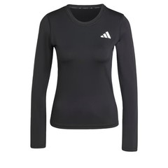adidas women Essentials Long Sleeve 3-Stripes Workout Top