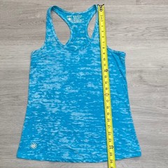 Shine Athletica Tank Top Racerback Athletic Teal Burnout Women’s Small