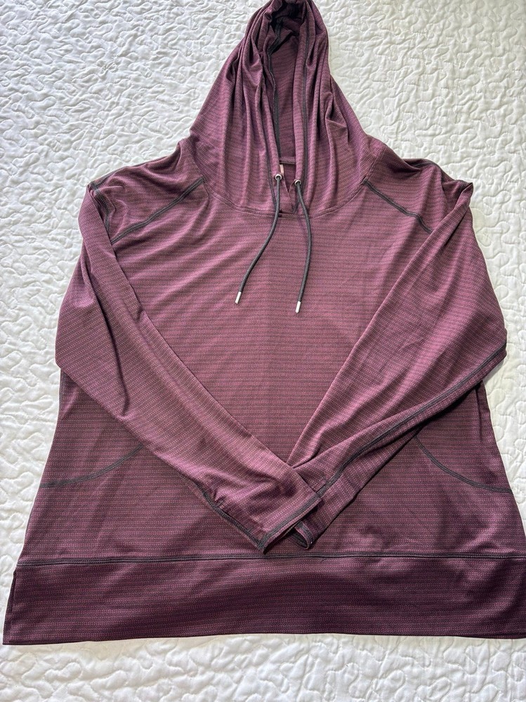 MTA Sport Maroon Drawstring Lightweight Hoodie size 1x