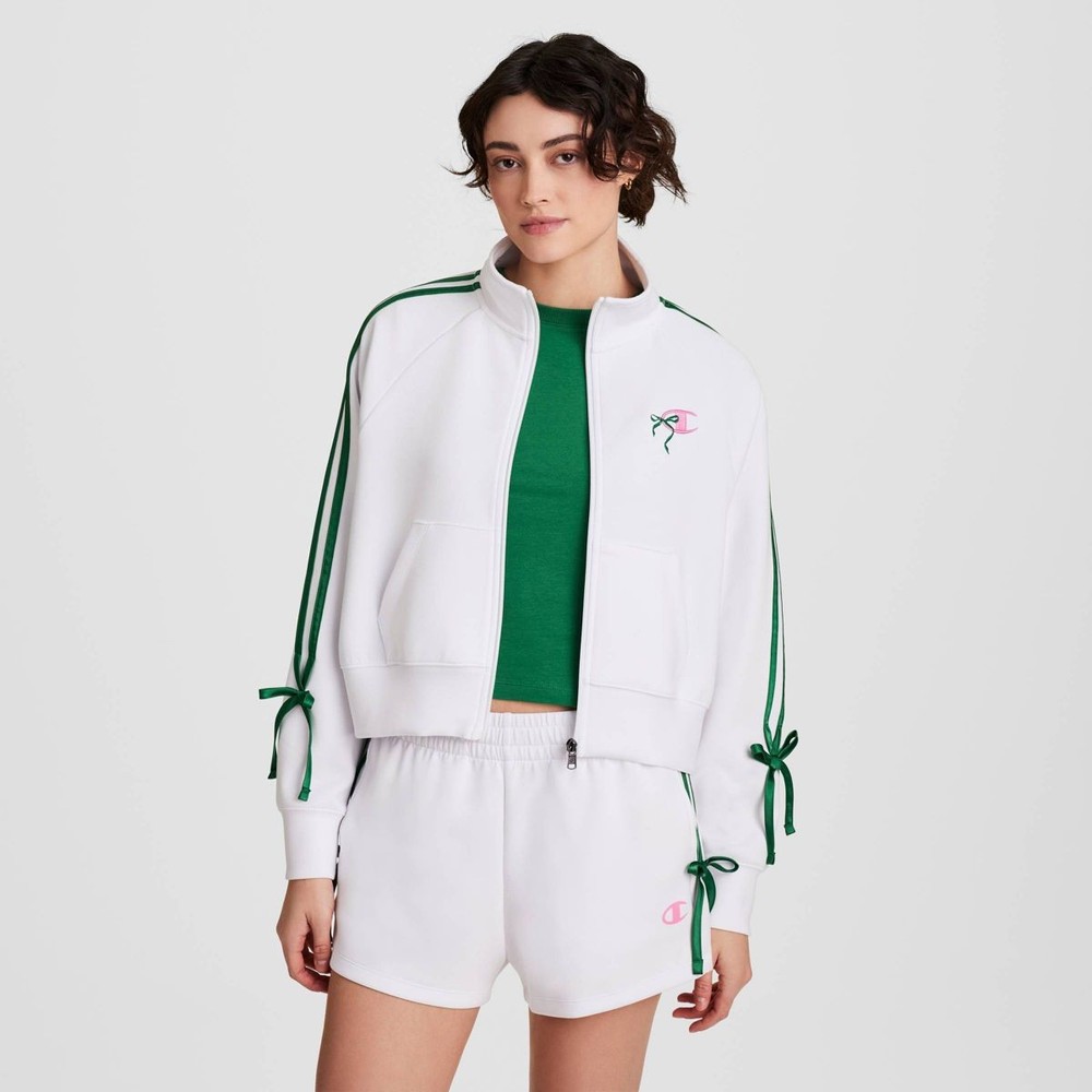 Women’s Champion In the Stands Full Zip Top White Size S