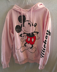 Disney Mickey and Friends Women’s M Pink Mickey Mouse Fleece Hoodie