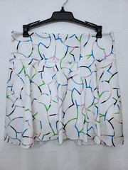 Athleta Ace Printed High Rise 15 1/2″ Tennis Skort White Multicolor Medium