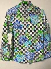 G LIFESTYLE Gottex Long Sleeve Mock Golf Tennis Shirt Vented S-L BB