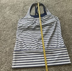 Victoria’s Secret VSX Striped Navy & Black Racerback Tank Top Size Small NWT