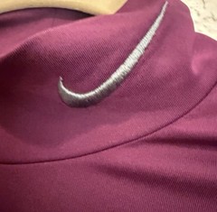 Nike Pro Women’s Purple Solid Mock Neck Long Sleeve Compression Pullover S