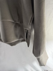 Member’s Mark Women’s Taupe Half Zip Pullover Sweatshirt L Sandwash Mock Neck